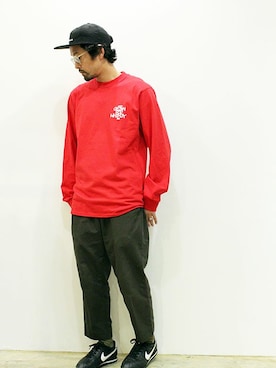 「NOTHIN SPECIAL（ナッシンスペシャル）のアイテム」を使った、nakajiさん（メンズ・168cm）の春コーディネート