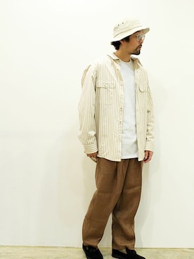 「NOTHIN SPECIAL（ナッシンスペシャル）のアイテム」を使った、nakajiさん（メンズ・168cm）の春コーディネート