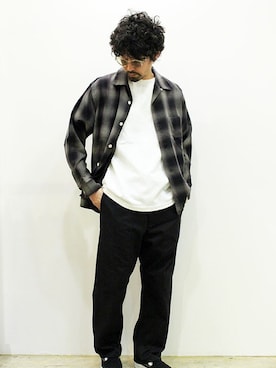 「ink（インク）のアイテム」を使った、nakajiさん（メンズ・168cm）の春コーディネート