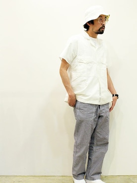 「THE COLORのアイテム」を使った、nakajiさん（メンズ・168cm）の春コーディネート