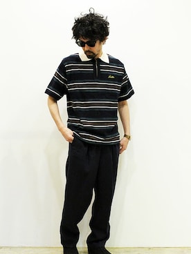 「MANEBU（マネブ）のアイテム」を使った、nakajiさん（メンズ・168cm）の夏コーディネート