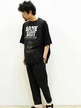 「ISLAND SLIPPER（アイランドスリッパ）のアイテム」を使った、nakajiさん（メンズ・168cm）の夏コーディネート