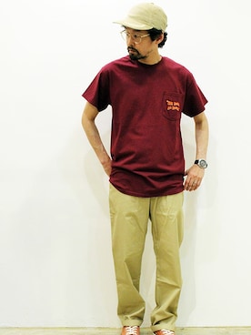 「THE UNION（ザユニオン）のアイテム」を使った、nakajiさん（メンズ・168cm）の夏コーディネート