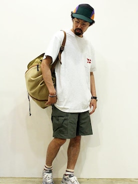 「THE UNION（ザユニオン）のアイテム」を使った、nakajiさん（メンズ・168cm）の夏コーディネート