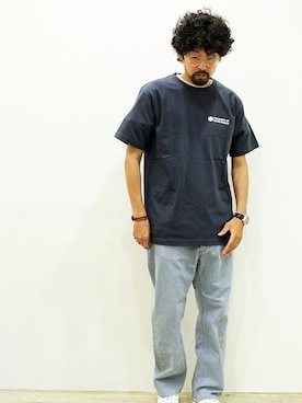 「NECESSARY or UNNECESSARY（ネセサリーオアアンネセサリー）のアイテム（パンツ）」を使った、nakajiさん（メンズ・168cm）の夏コーディネート