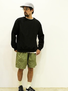 「THE FABRICのアイテム」を使った、nakajiさん（メンズ・168cm）の秋コーディネート