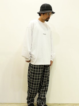 「NOTHIN SPECIAL（ナッシンスペシャル）のアイテム」を使った、nakajiさん（メンズ・168cm）の秋コーディネート