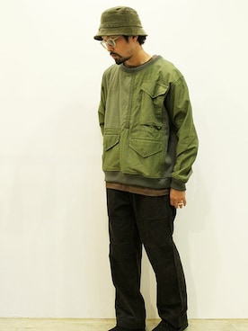 「MANEBU（マネブ）のアイテム（モカシン/デッキシューズ）」を使った、nakajiさん（メンズ・168cm）の秋コーディネート