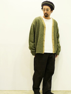 「MANEBU（マネブ）のアイテム（モカシン/デッキシューズ）」を使った、nakajiさん（メンズ・168cm）の秋コーディネート