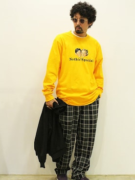 「MANEBU（マネブ）のアイテム（モカシン/デッキシューズ）」を使った、nakajiさん（メンズ・168cm）の秋コーディネート