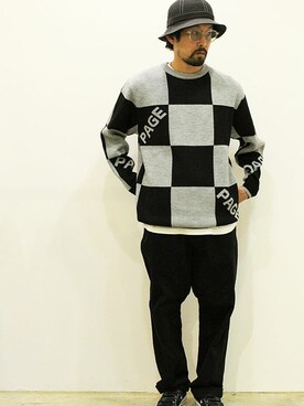 「NOTHIN SPECIAL（ナッシンスペシャル）のアイテム」を使った、nakajiさん（メンズ・168cm）の秋コーディネート