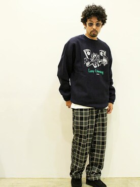 「MANEBU（マネブ）のアイテム（モカシン/デッキシューズ）」を使った、nakajiさん（メンズ・168cm）の秋コーディネート