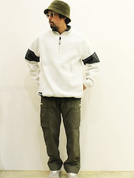 「NOTHIN SPECIAL（ナッシンスペシャル）のアイテム」を使った、nakajiさん（メンズ・168cm）の秋コーディネート