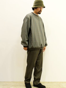 「MANEBU（マネブ）のアイテム」を使った、nakajiさん（メンズ・168cm）の秋コーディネート
