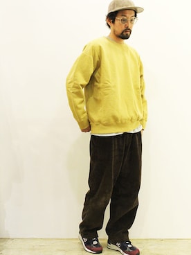 「MANUAL ALPHABET（マニュアル アルファベット）のアイテム」を使った、nakajiさん（メンズ・168cm）の冬コーディネート
