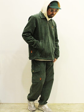 「アイテム（セットアップ）」を使った、nakajiさん（メンズ・168cm）の冬コーディネート