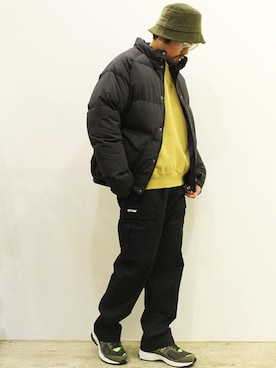 「THE COLORのアイテム」を使った、nakajiさん（メンズ・168cm）の冬コーディネート