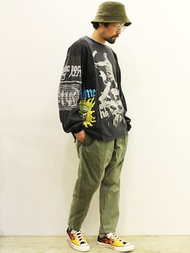 「CHANGES（チェンジズ）のアイテム」を使った、nakajiさん（メンズ・168cm）の冬コーディネート