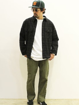 「NECESSARY or UNNECESSARY（ネセサリーオアアンネセサリー）のアイテム（パンツ）」を使った、nakajiさん（メンズ・168cm）の春コーディネート