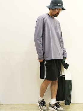 「NECESSARY or UNNECESSARY（ネセサリーオアアンネセサリー）のアイテム」を使った、nakajiさん（メンズ・168cm）の春コーディネート