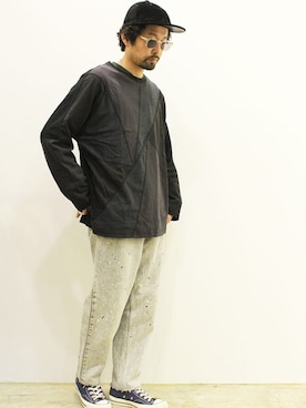「CHANGES（チェンジズ）のアイテム」を使った、nakajiさん（メンズ・168cm）の春コーディネート