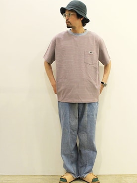 「ink（インク）のアイテム」を使った、nakajiさん（メンズ・168cm）の春コーディネート