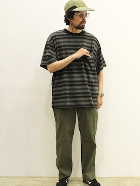 「NECESSARY or UNNECESSARY（ネセサリーオアアンネセサリー）のアイテム（パンツ）」を使った、nakajiさん（メンズ・168cm）の夏コーディネート