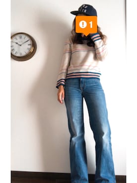 「BAD（バッド）のアイテム」を使った、nozomiさん（レディース・160cm）の秋コーディネート
