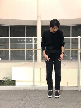 「ワッフル」｜「アイテム（アナログ腕時計）」を使った、中野裕(なかのひろし)さん（メンズ・174cm）の秋コーディネート
