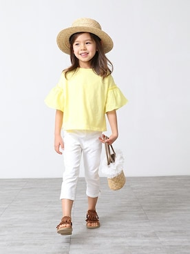 「アイテム（シューズ）」を使った、BRANSHESさん（キッズ・107cm）の春コーディネート