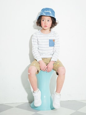 「RADCHAP（ラッドチャップ）のアイテム（帽子）」を使った、BRANSHESさん（キッズ・111cm）の冬コーディネート