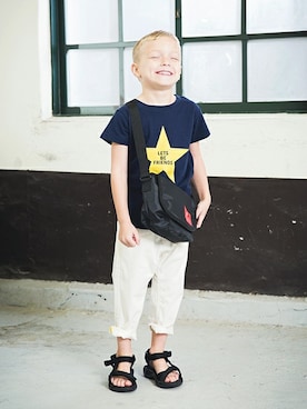 「アイテム（サンダル）」を使った、BRANSHESさん（キッズ・110cm）の春コーディネート