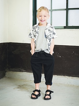 「アイテム（シャツ/ブラウス）」を使った、BRANSHESさん（キッズ・110cm）の春コーディネート