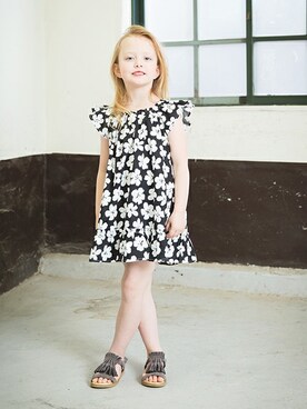 「アイテム（ワンピース/ドレス）」を使った、BRANSHESさん（キッズ・108cm）の春コーディネート