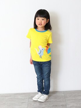 「skeegee（スキージー）のアイテム」を使った、BRANSHESさん（キッズ・106cm）の春コーディネート