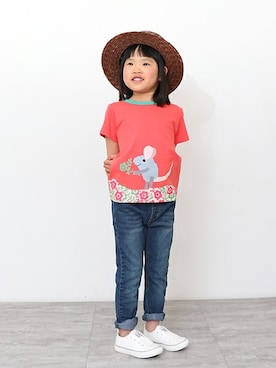 「skeegee（スキージー）のアイテム」を使った、BRANSHESさん（キッズ・106cm）の春コーディネート