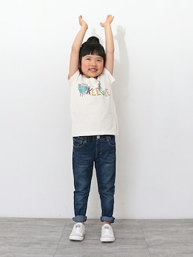 「skeegee（スキージー）のアイテム」を使った、BRANSHESさん（キッズ・106cm）の春コーディネート