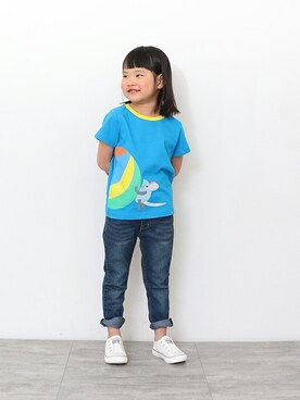 「skeegee（スキージー）のアイテム」を使った、BRANSHESさん（キッズ・106cm）の春コーディネート