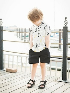 「アイテム（シャツ/ブラウス）」を使った、BRANSHESさん（キッズ・111cm）の春コーディネート