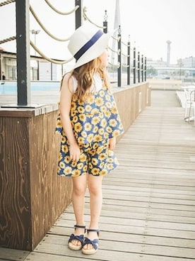 「アイテム（キャミソール）」を使った、BRANSHESさん（キッズ・113cm）の春コーディネート