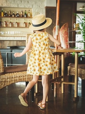 「アイテム（帽子）」を使った、BRANSHESさん（キッズ・113cm）の春コーディネート