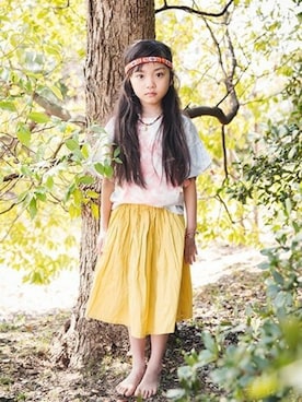 「アイテム（スカート）」を使った、BRANSHESさん（キッズ・114cm）の春コーディネート