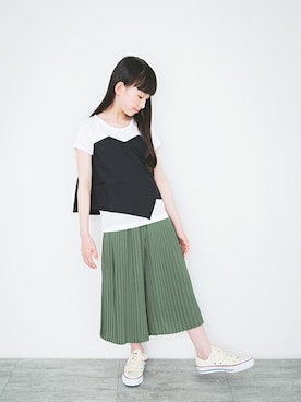 「アイテム（Tシャツ/カットソー）」を使った、BRANSHESさん（キッズ・134cm）の春コーディネート