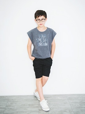 「アイテム（タンクトップ）」を使った、BRANSHESさん（キッズ・138cm）の夏コーディネート