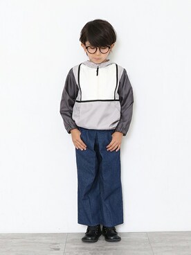「BRANSHES（ブランシェス）のアイテム（ブルゾン）」を使った、BRANSHESさん（キッズ・114cm）の夏コーディネート