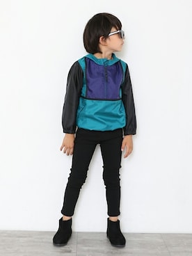 「BRANSHES（ブランシェス）のアイテム（ブルゾン）」を使った、BRANSHESさん（キッズ・114cm）の夏コーディネート