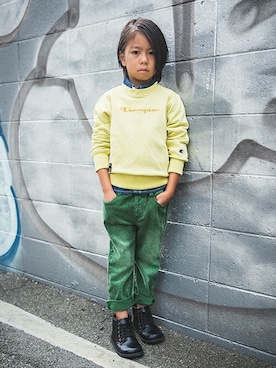 「Champion」｜BRANSHESさん（キッズ・112cm）の秋コーディネート