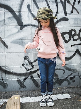 「Champion」｜BRANSHESさん（キッズ・114cm）の秋コーディネート