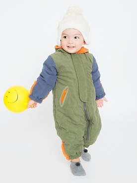 「アイテム（その他ベビー用品）」を使った、BRANSHESさん（キッズ・82cm）の秋コーディネート