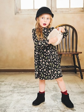 「アイテム（ワンピース）」を使った、BRANSHESさん（キッズ・106cm）の夏コーディネート